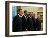 Side View of All Living Presidents and Newly Elected Barack Obama, January 7, 2009-null-Framed Photographic Print