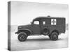 Side View of Ambulance-George Strock-Stretched Canvas