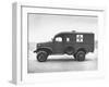 Side View of Ambulance-George Strock-Framed Photographic Print