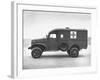 Side View of Ambulance-George Strock-Framed Photographic Print