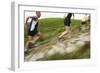 Side View of Blurred Group of People Running on Track-Nosnibor137-Framed Photographic Print