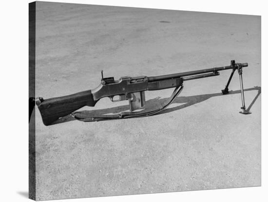 Side View of Browning Automatic Rifle-Myron Davis-Stretched Canvas