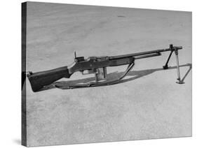 Side View of Browning Automatic Rifle-Myron Davis-Stretched Canvas