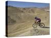 Side View of Competitior in the Mount Sodom International Mountain Bike Race, Dead Sea Area, Israel-Eitan Simanor-Stretched Canvas