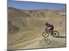 Side View of Competitior in the Mount Sodom International Mountain Bike Race, Dead Sea Area, Israel-Eitan Simanor-Mounted Photographic Print