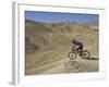 Side View of Competitior in the Mount Sodom International Mountain Bike Race, Dead Sea Area, Israel-Eitan Simanor-Framed Photographic Print