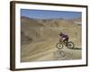 Side View of Competitior in the Mount Sodom International Mountain Bike Race, Dead Sea Area, Israel-Eitan Simanor-Framed Photographic Print