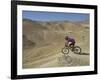 Side View of Competitior in the Mount Sodom International Mountain Bike Race, Dead Sea Area, Israel-Eitan Simanor-Framed Photographic Print