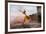 Side view of dancing woman, Bainbridge Island, Washington, USA-Pete Saloutos-Framed Photographic Print