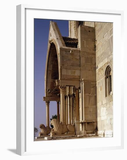 Side View of Doorway of Cathedral of San Ciriaco, Ancona, Italy, 11th-12th Century-null-Framed Giclee Print