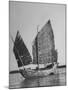 Side View of Junk with Tattered Sails in Whangpoo River-Carl Mydans-Mounted Photographic Print