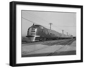 Side View of Passenger Train-null-Framed Photographic Print