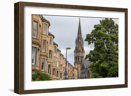 Side View of Vintage Facades in Edinburgh-F.C.G.-Framed Art Print