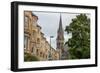 Side View of Vintage Facades in Edinburgh-F.C.G.-Framed Art Print