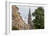 Side View of Vintage Facades in Edinburgh-F.C.G.-Framed Art Print