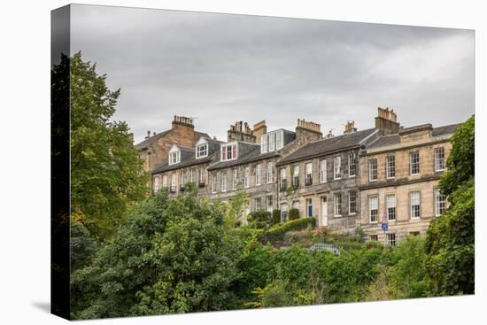 Side View of Vintage Facades in Edinburgh-F.C.G.-Stretched Canvas