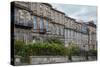 Side View of Vintage Facades in Edinburgh-F.C.G.-Stretched Canvas