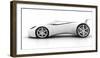 Side View White Sports Car-Toncsi-Framed Photographic Print