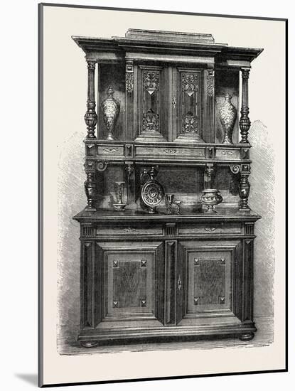 Sideboard for Dining Room, Furniture, 1882-null-Mounted Giclee Print