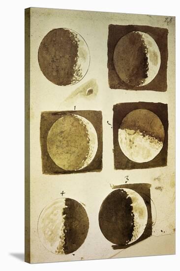 Sidereus Nuncius (Starry Messenger) with Drawings of Phases and Surface of Moon-Galileo Galilei-Stretched Canvas