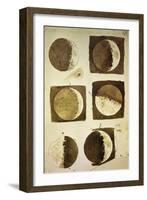 Sidereus Nuncius (Starry Messenger) with Drawings of Phases and Surface of Moon-Galileo Galilei-Framed Giclee Print