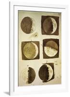 Sidereus Nuncius (Starry Messenger) with Drawings of Phases and Surface of Moon-Galileo Galilei-Framed Giclee Print