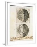 Sidereus Nuncius (Starry Messenger) with Drawings of the Phases and Surface of the Moon-Galileo Galilei-Framed Giclee Print