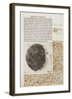 Sidereus Nuncius (Starry Messenger) with Drawings of the Phases and Surface of the Moon-Galileo Galilei-Framed Giclee Print