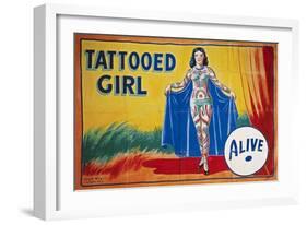 Sideshow Poster, C1955-null-Framed Giclee Print