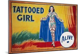 Sideshow Poster, C1955-null-Mounted Giclee Print
