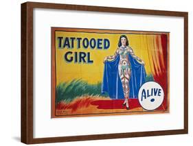 Sideshow Poster, C1955-null-Framed Giclee Print