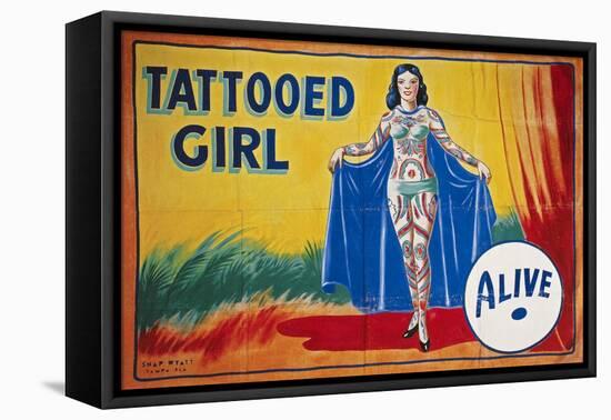 Sideshow Poster, C1955-null-Framed Stretched Canvas