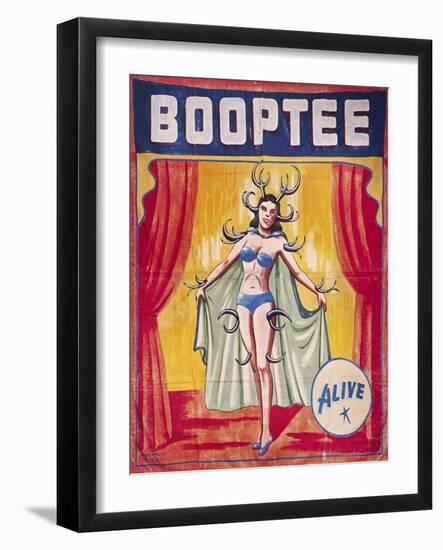 Sideshow Poster, C1955-null-Framed Giclee Print