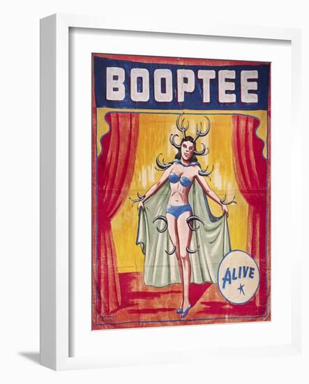 Sideshow Poster, C1955-null-Framed Giclee Print