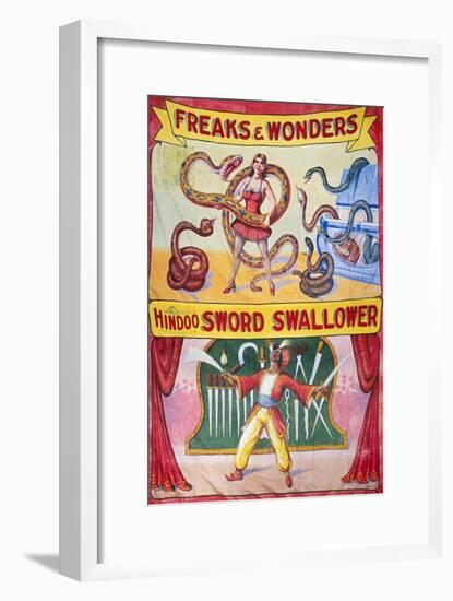 Sideshow Poster, C1975-null-Framed Giclee Print