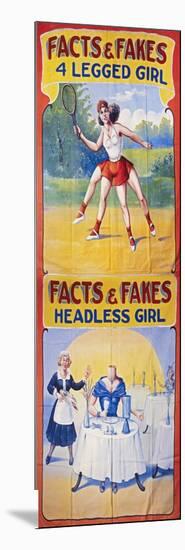 Sideshow Poster, C1975-null-Mounted Giclee Print