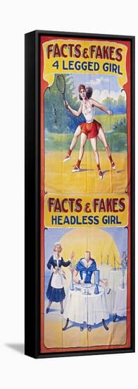 Sideshow Poster, C1975-null-Framed Stretched Canvas