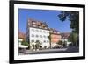Sidewalk Cafe at the Schlossplatz Square-Markus Lange-Framed Photographic Print