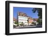 Sidewalk Cafe at the Schlossplatz Square-Markus Lange-Framed Photographic Print