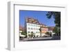 Sidewalk Cafe at the Schlossplatz Square-Markus Lange-Framed Photographic Print