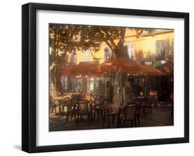 Sidewalk Cafe, Bastia, Corsica, France, Mediterranean-James Gritz-Framed Photographic Print