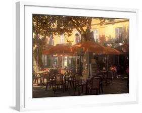 Sidewalk Cafe, Bastia, Corsica, France, Mediterranean-James Gritz-Framed Photographic Print