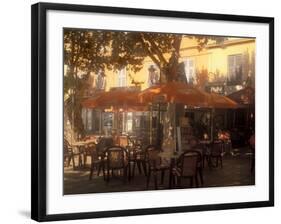 Sidewalk Cafe, Bastia, Corsica, France, Mediterranean-James Gritz-Framed Photographic Print