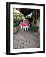 Sidewalk Cafe in Acapulco, Mexico-Terry Eggers-Framed Photographic Print