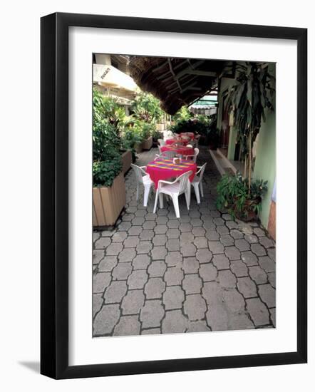 Sidewalk Cafe in Acapulco, Mexico-Terry Eggers-Framed Photographic Print