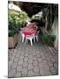 Sidewalk Cafe in Acapulco, Mexico-Terry Eggers-Mounted Photographic Print