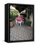 Sidewalk Cafe in Acapulco, Mexico-Terry Eggers-Framed Stretched Canvas