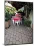 Sidewalk Cafe in Acapulco, Mexico-Terry Eggers-Mounted Photographic Print
