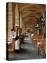 Sidewalk Cafe in the Marais, Paris, France-Lisa S^ Engelbrecht-Stretched Canvas