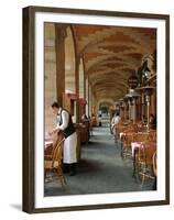 Sidewalk Cafe in the Marais, Paris, France-Lisa S^ Engelbrecht-Framed Premium Photographic Print